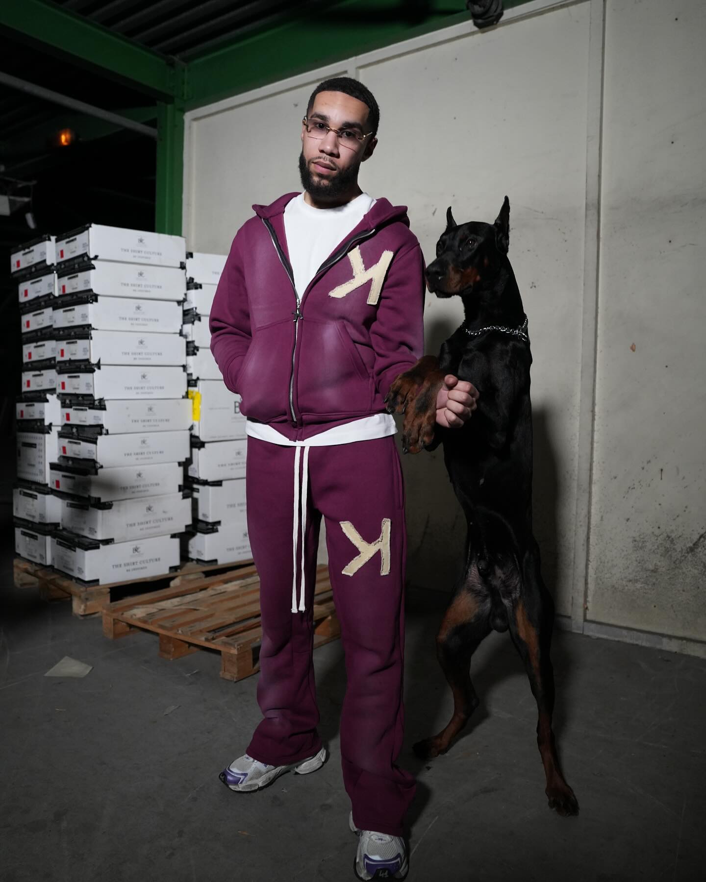 FAKE Distressed Hoodie Set